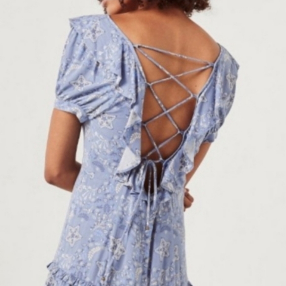 SPELL Celestial Chambray Play Mini Dress M - Picture 13 of 13